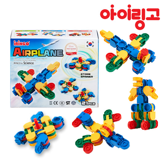IRINGO Mini Airplane – 6-in-1 Lernbaustein Mini-Serie (21 Teile)