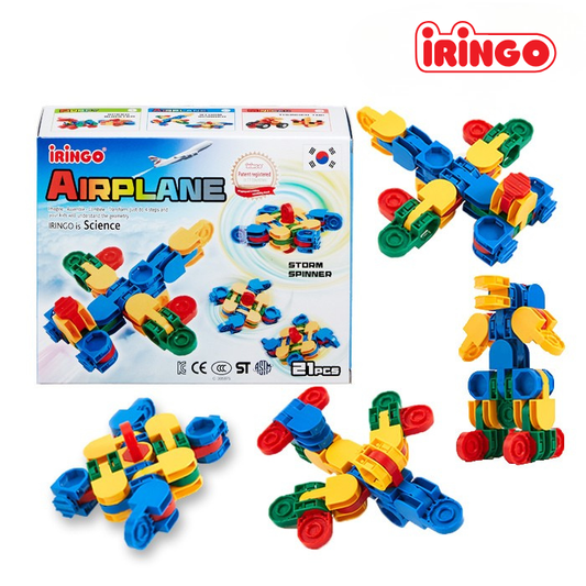 IRINGO Mini Airplane – 6 Modelle in 1 Set (21 Teile)