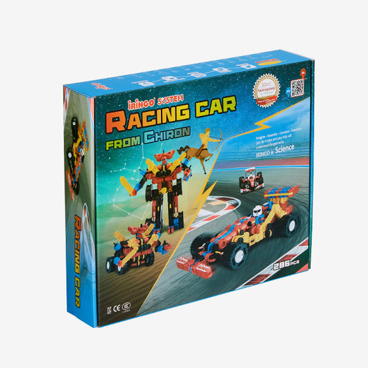 IRINGO Racing Car & Chiron – 2-in-1 Transformierbares Baukasten-Set (286 Teile)