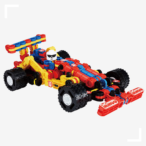 IRINGO Racing Car & Chiron – 2-in-1 Transformierbares Baukasten-Set (286 Teile)