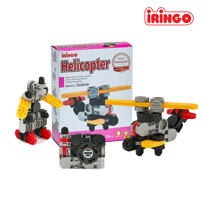 IRINGO Mini Helicopter – 6 Modelle in 1 Set (38 Teile)